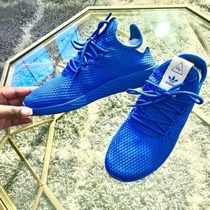 Adidas Pharrell x Tennis HU ‘Solid Blue’ Sneakers